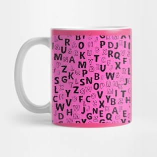 Alphabets (letters) Mug